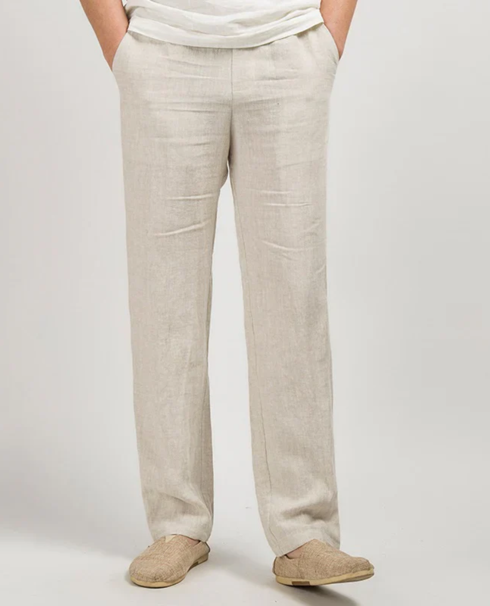 100% Linen Trousers – Arveilo
