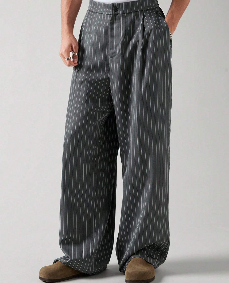 Cannes Pinstripe Trousers – Arveilo