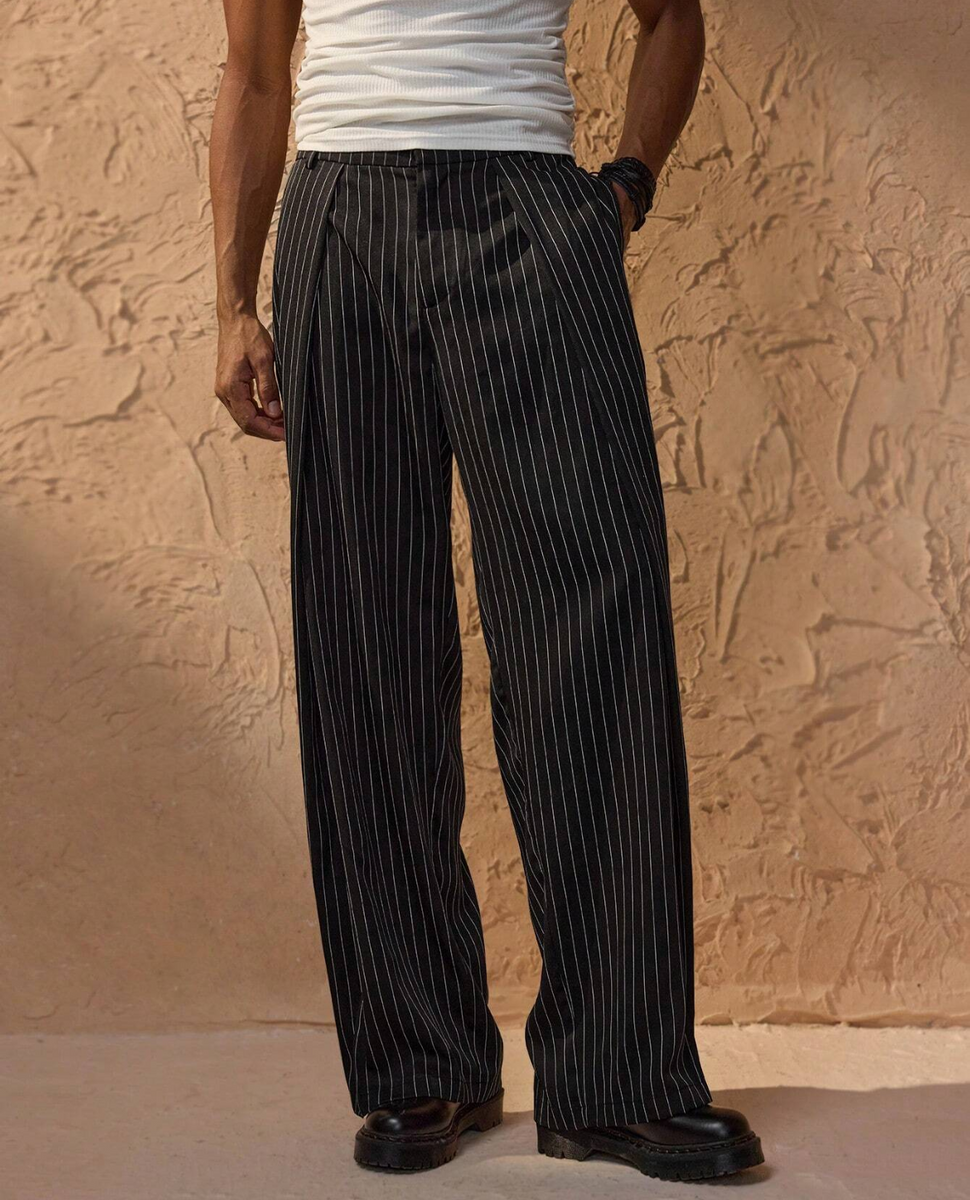 Panarea Pinstripe Trousers – Arveilo