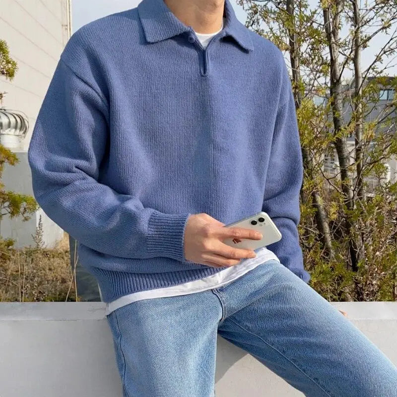 The Arveilo Button Polo Sweater